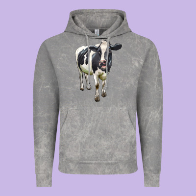 Holstein Bull Vintage Hoodie Designed By Lillyallendesigns