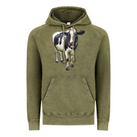 Vintage Olive Holstein Bull Vintage Hoodie - LillyAllenDesigns