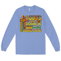 Colony Blue Autumn Is God's way Of Showing Us How Beautiful Ch Long Sleeve Tee - CowhideDigitalArt