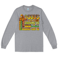 Heather Grey Autumn Is God's way Of Showing Us How Beautiful Ch Long Sleeve Tee - CowhideDigitalArt