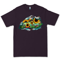 Plum Kentucky map sunflower cactus serape Premium Tee - RanaPortraitStore