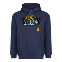 Navy senior 2024 graduation Heavyweight Hoodie - RanaPortraitStore