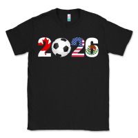 Black North America 2026 Football  Canada USA Mexico Soccer Classic Tee - maiPhamDesign