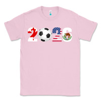 Bubblegum Pink North America 2026 Football  Canada USA Mexico Soccer Classic Tee - maiPhamDesign
