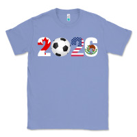 Colony Blue North America 2026 Football  Canada USA Mexico Soccer Classic Tee - maiPhamDesign