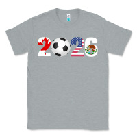 Heather Grey North America 2026 Football  Canada USA Mexico Soccer Classic Tee - maiPhamDesign