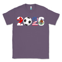 Lavender North America 2026 Football  Canada USA Mexico Soccer Classic Tee - maiPhamDesign
