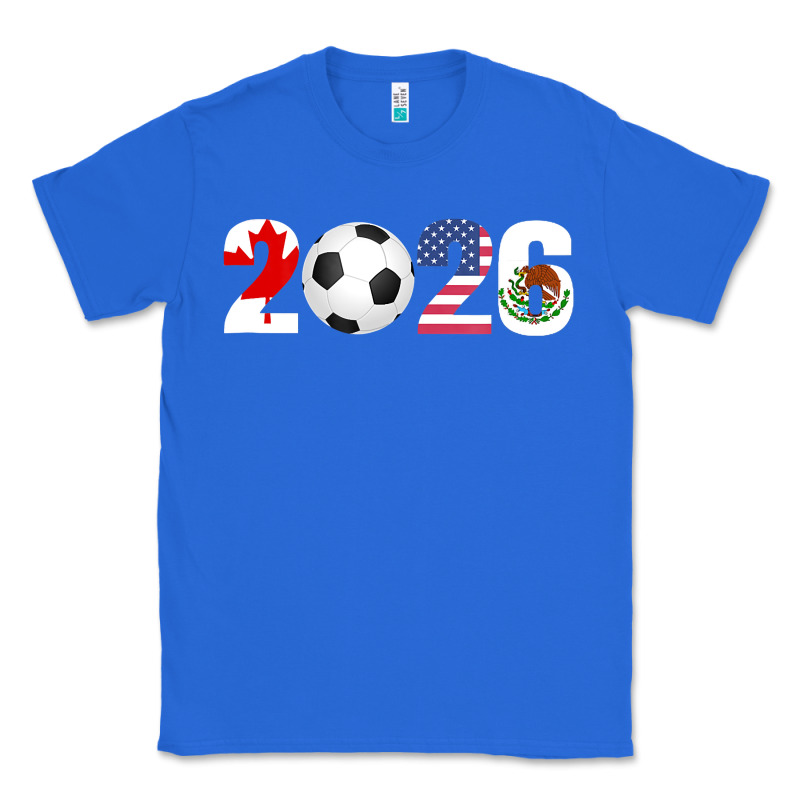 North America 2026 Football  Canada Usa Mexico Soccer Classic Tee by maiPhamDesign | Teevron