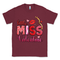 Burgundy little miss valentine Classic Tee - OliviaCreatesArt