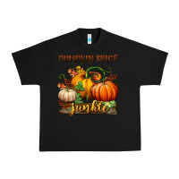 Black pumpkin spice junkie Urban Heavy Tee - BundleAndBundleShop