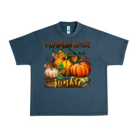 Midnight Navy pumpkin spice junkie Urban Heavy Tee - BundleAndBundleShop