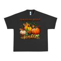 Pigment Black pumpkin spice junkie Urban Heavy Tee - BundleAndBundleShop