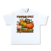 White pumpkin spice junkie Urban Heavy Tee - BundleAndBundleShop