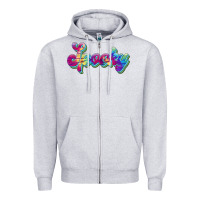 Heather Grey spooky Zipper Hoodie - JahusDesignShop