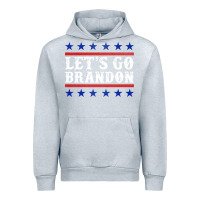 Heather Grey Let's Go Brandon Urban Hoodie - Jasminsmagicworld