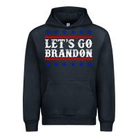 Navy Let's Go Brandon Urban Hoodie - Jasminsmagicworld