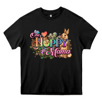 Black One hoppy mama easter day Heavy Core Tee - HowdyJamesFarm