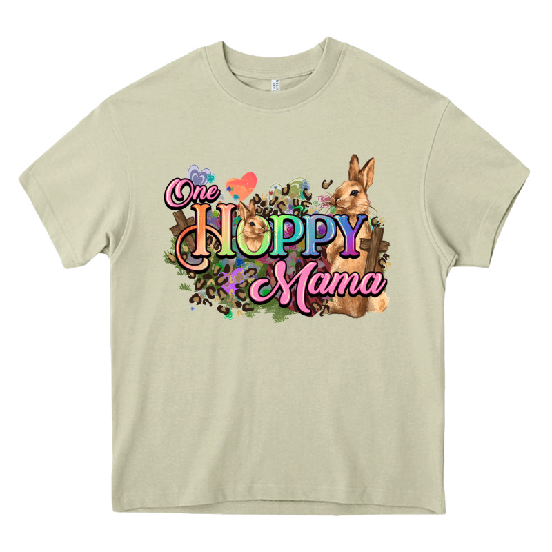One Hoppy Mama Easter Day Heavy Core Tee by HowdyJamesFarm | Teevron