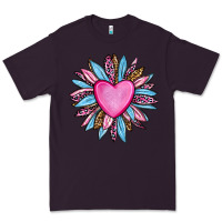 Plum valentine's day sunflower olivia Premium Tee - OliviaCreatesArt