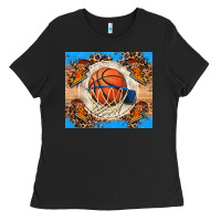 Black basketball Ladies Tee - FaDigitalArtStudio
