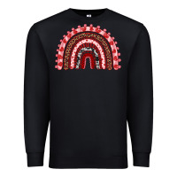 Black valentines day rainbow Premium Sweatshirt - RanaPortraitStore