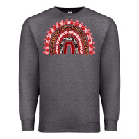 Charcoal Heather valentines day rainbow Premium Sweatshirt - RanaPortraitStore