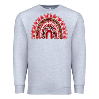Heather Grey valentines day rainbow Premium Sweatshirt - RanaPortraitStore