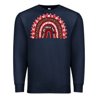 Navy valentines day rainbow Premium Sweatshirt - RanaPortraitStore