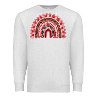 Oatmeal Heather valentines day rainbow Premium Sweatshirt - RanaPortraitStore
