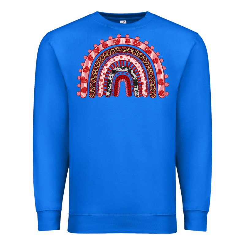 Valentines Day Rainbow Premium Sweatshirt by RanaPortraitStore | Teevron