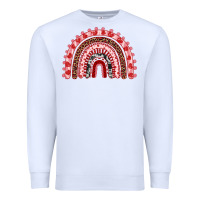 White valentines day rainbow Premium Sweatshirt - RanaPortraitStore