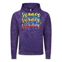 Cloud Purple Summer Summer Summer Vintage Hoodie - CowhideDigitalArt