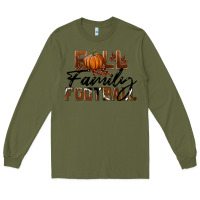 Army Green Fall Family Football Long Sleeve Tee - LillyAllenDesigns