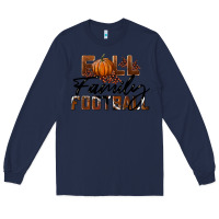 Navy Fall Family Football Long Sleeve Tee - LillyAllenDesigns