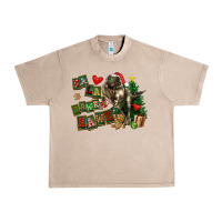 French Oak Fa La La Trex Christmas Urban Heavy Tee - FaDigitalArtStudio