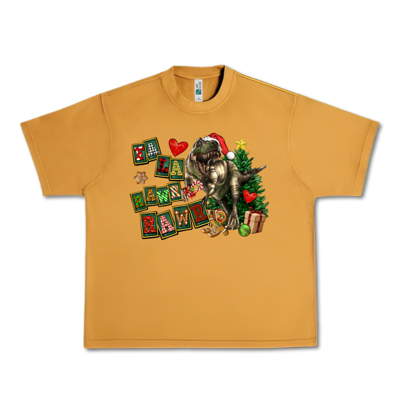 Fa La La Trex Christmas Urban Heavy Tee by FaDigitalArtStudio | Teevron