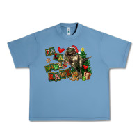 Pebble Blue Fa La La Trex Christmas Urban Heavy Tee - FaDigitalArtStudio