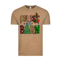 Vintage Coffee christ is born Vintage Tee - FaDigitalArtStudio