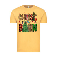Vintage Mustard christ is born Vintage Tee - FaDigitalArtStudio