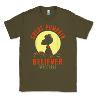 Army Green Peanuts, Great Pumpkin Believer Since 1966 Halloween Classic Tee - maiPhamDesign