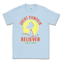 Dusty Blue Peanuts, Great Pumpkin Believer Since 1966 Halloween Classic Tee - maiPhamDesign