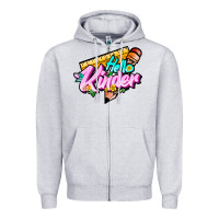 Heather Grey hello kinder Zipper Hoodie - JahusDesignShop