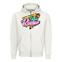 Oatmeal Heather hello kinder Zipper Hoodie - JahusDesignShop