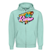 Seafoam hello kinder Zipper Hoodie - JahusDesignShop