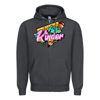 Smoke hello kinder Zipper Hoodie - JahusDesignShop