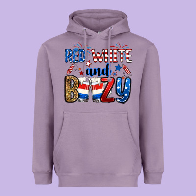 Red White And Boozy Heavyweight Hoodie Designed By Ranaportraitstore