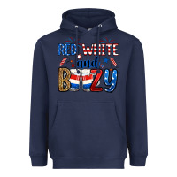 Navy red white and boozy Heavyweight Hoodie - RanaPortraitStore
