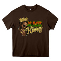 Chocolate Brown Black king Heavy Core Tee - HowdyJamesFarm