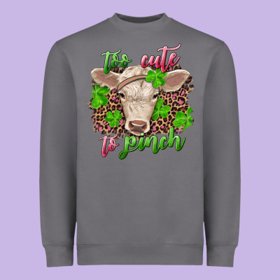 Too Cute To Pinch Charolais Calf Heavyweight Sweatshirt Designed By Ranaportraitstore