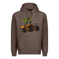 Coffee monster truck and t rex dinosaur Premium Hoodie - Artiststas